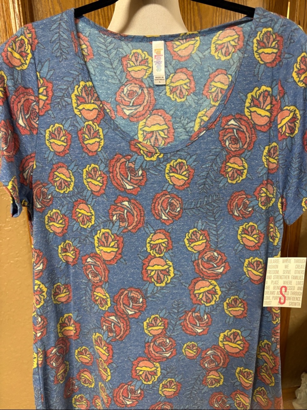 LuLaRoe Classic T - Blue Floral Print